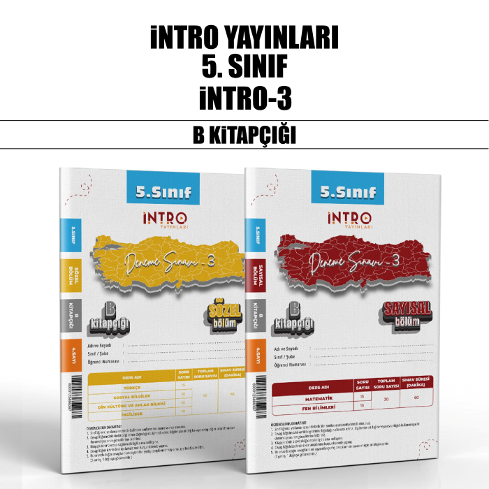 İNTRO 05.SINIF SÜREÇ DEĞ.(SDS) SAY/SÖZ 3-B - 25-26